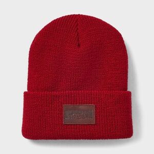 Duluth Trading Co Tougher Guy Wool Knit Stocking Cap in Red unisex beanie